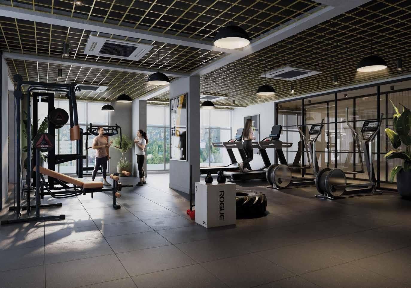 High performance gymnasium and fitness centre at Signum Niva South Kolkata